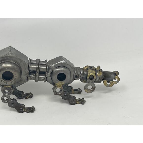 Vintage Nut and Bolt Metal Works Hound Dog 10" Figurine Made in Vietnam - Picture 3 of 15